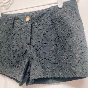 Black Lace Shorts